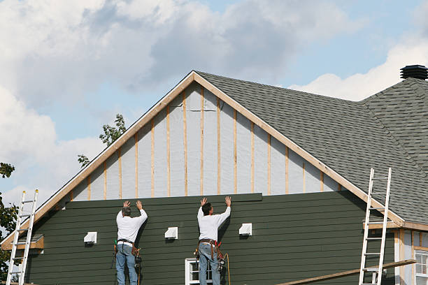 Professional Siding Installation technician working in Prospect Hill, NC